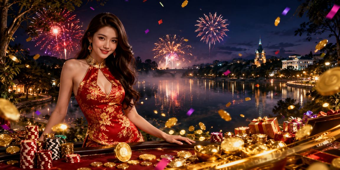 Không khí lễ hội ban đêm tại Đà Lạt kết hợp trải nghiệm casino và Jackpot trực tuyến qua di động