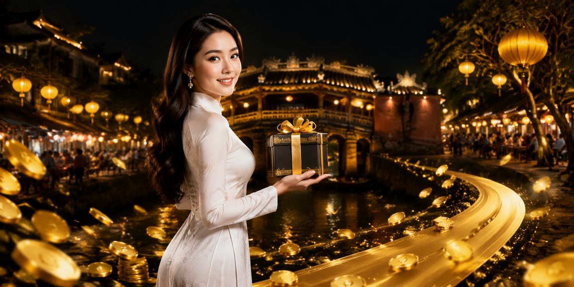 Người chơi tham gia baccarat trực tuyến tại Hội An trong trang phục áo dài truyền thống