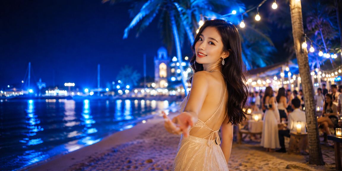 Người chơi tại Phú Quốc xem tỷ lệ kèo thể thao và đặt cược trên điện thoại bên bãi biển